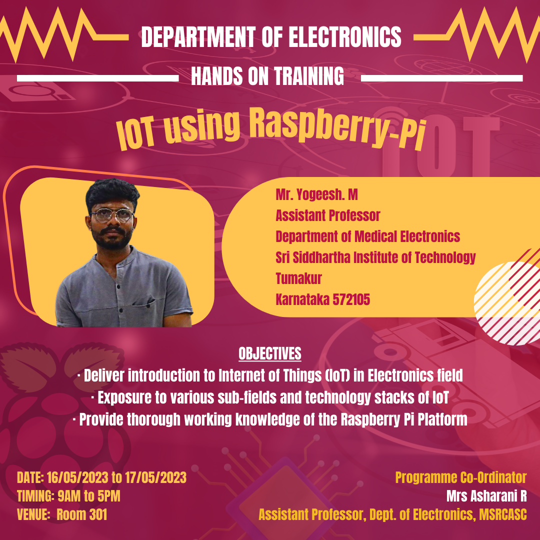 IOT Using RaspberryPi Ramaiah College of Arts, Science and Commerce